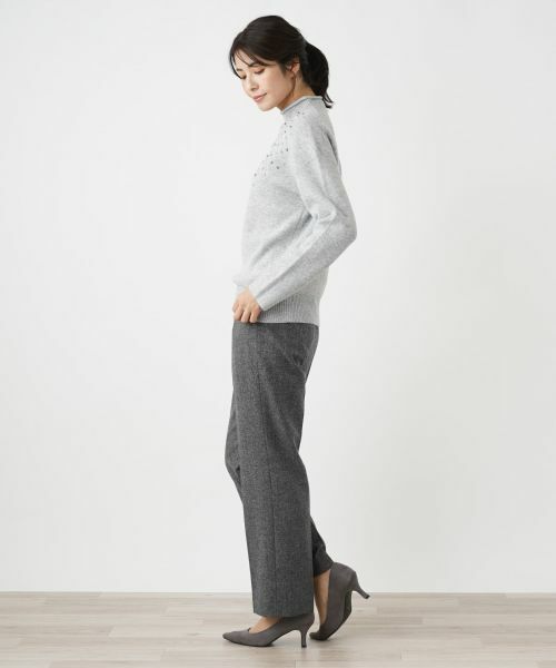 Leilian / レリアン ニット・セーター | ビジューハイネックニット | 詳細7