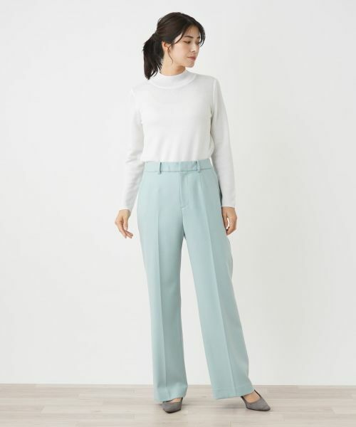 Leilian / レリアン その他パンツ | センタープレスパンツ【Leilian WHITE LABEL】 | 詳細1