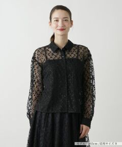 Leilian / レリアン シャツ・ブラウス | チュールブラウス【Leilian WHITE LABEL】