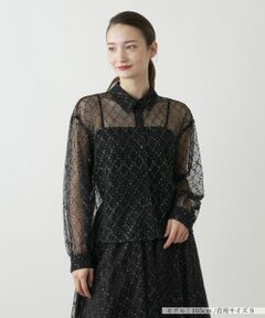 Leilian / レリアン シャツ・ブラウス | チュールブラウス【Leilian WHITE LABEL】