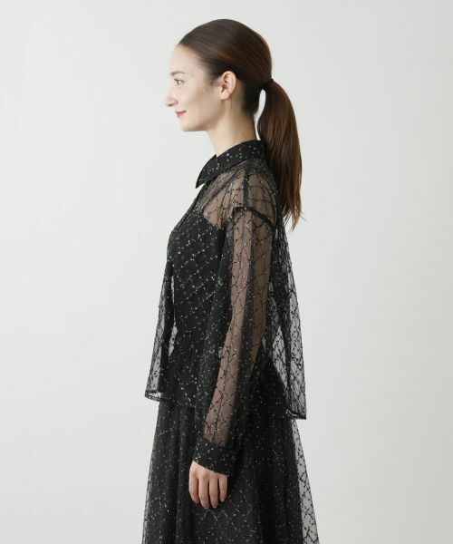 Leilian / レリアン シャツ・ブラウス | チュールブラウス【Leilian WHITE LABEL】 | 詳細10