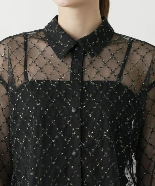 Leilian / レリアン シャツ・ブラウス | チュールブラウス【Leilian WHITE LABEL】 | 詳細12