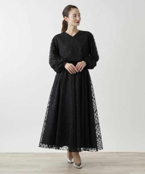 Leilian / レリアン ミニ・ひざ丈スカート | チュールフレアスカート【Leilian WHITE LABEL】 | 詳細1