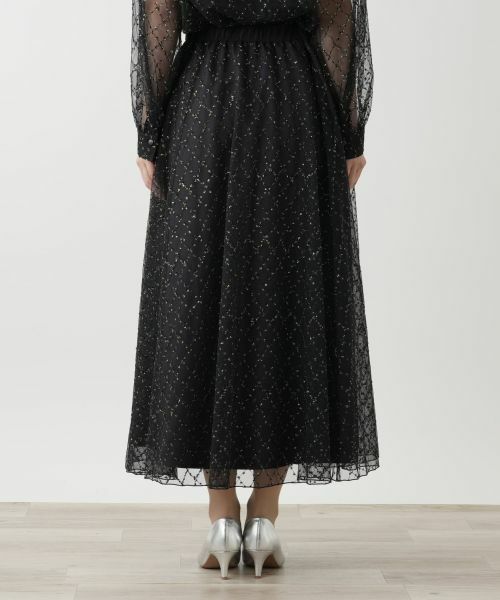 Leilian / レリアン ミニ・ひざ丈スカート | チュールフレアスカート【Leilian WHITE LABEL】 | 詳細11