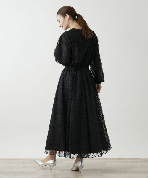 Leilian / レリアン ミニ・ひざ丈スカート | チュールフレアスカート【Leilian WHITE LABEL】 | 詳細3