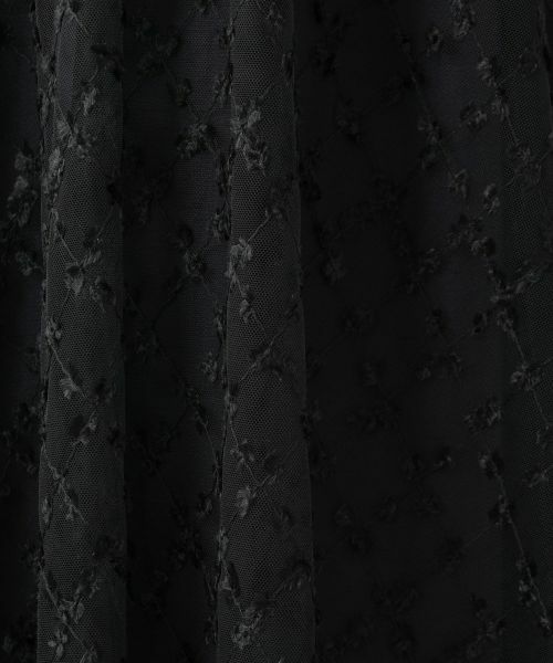 Leilian / レリアン ミニ・ひざ丈スカート | チュールフレアスカート【Leilian WHITE LABEL】 | 詳細4