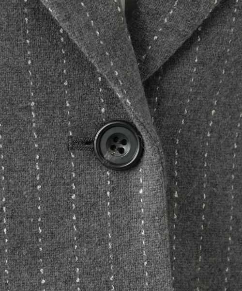 Leilian / レリアン テーラードジャケット | ニット切替ストライプジャケット | 詳細12