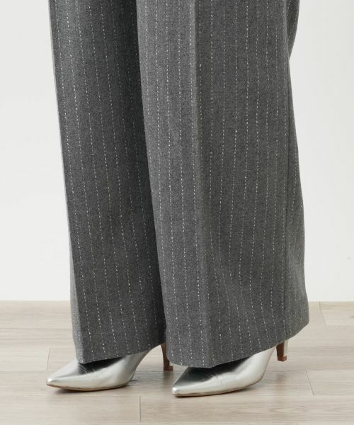 Leilian / レリアン その他パンツ | ピンストライプワイドパンツ【Leilian WHITE LABEL】 | 詳細10