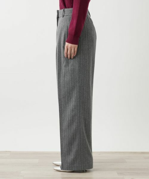 Leilian / レリアン その他パンツ | ピンストライプワイドパンツ【Leilian WHITE LABEL】 | 詳細5