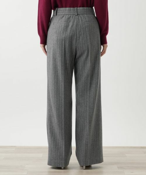 Leilian / レリアン その他パンツ | ピンストライプワイドパンツ【Leilian WHITE LABEL】 | 詳細6