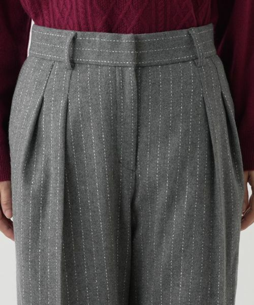 Leilian / レリアン その他パンツ | ピンストライプワイドパンツ【Leilian WHITE LABEL】 | 詳細7