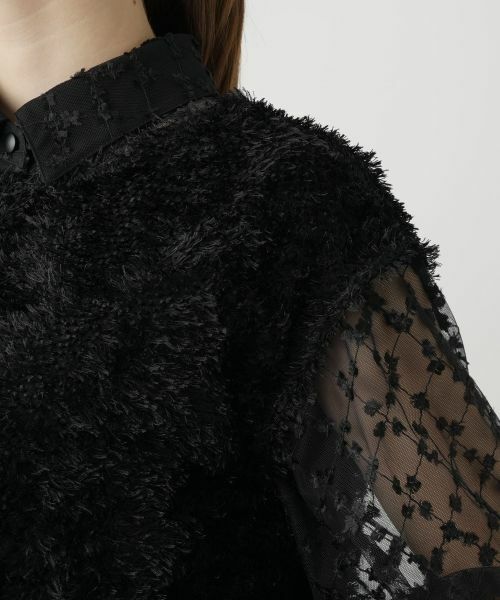 Leilian / レリアン シャツ・ブラウス | フェイクファーベスト【Leilian WHITE LABEL】 | 詳細11
