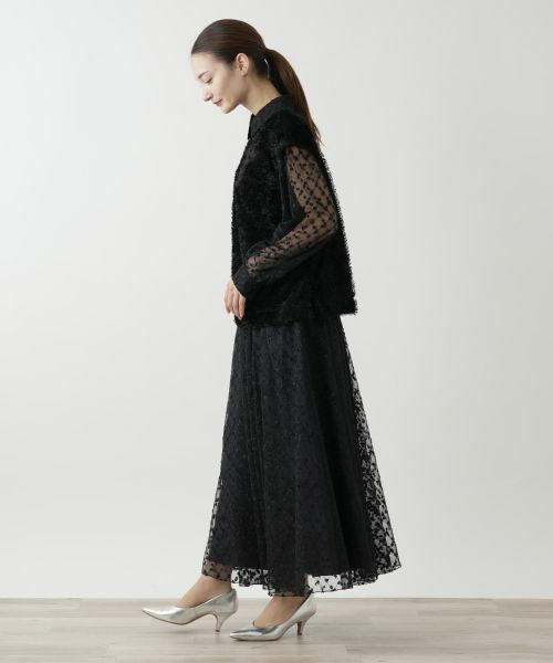 Leilian / レリアン シャツ・ブラウス | フェイクファーベスト【Leilian WHITE LABEL】 | 詳細2