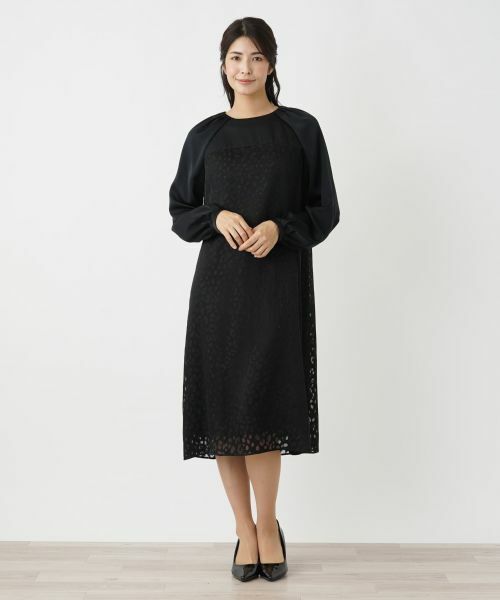 Leilian / レリアン ドレス | 切替サックワンピース | 詳細1