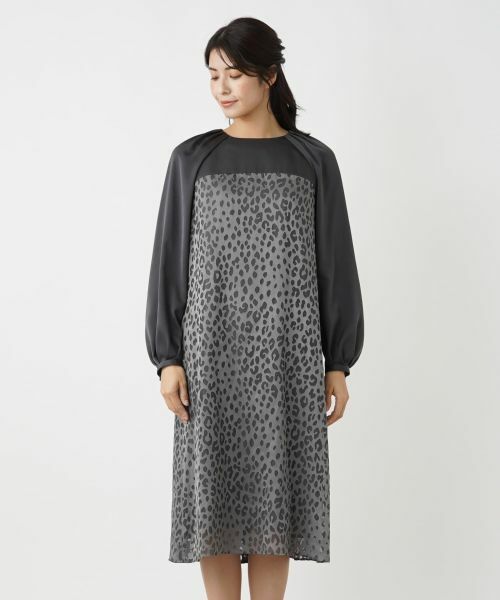Leilian / レリアン ドレス | 切替サックワンピース | 詳細10