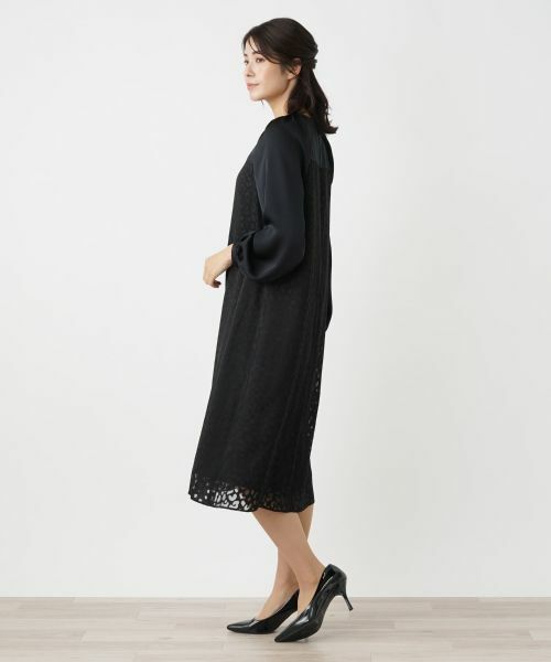 Leilian / レリアン ドレス | 切替サックワンピース | 詳細2