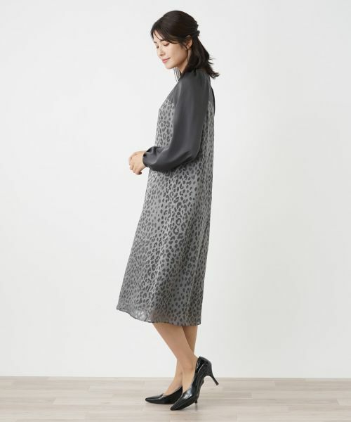 Leilian / レリアン ドレス | 切替サックワンピース | 詳細8