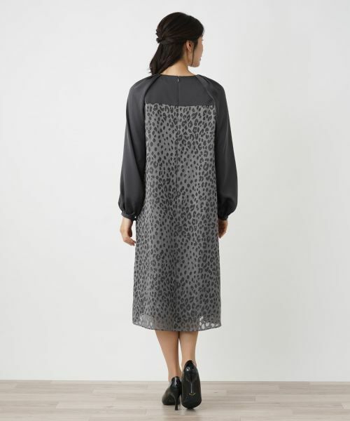 Leilian / レリアン ドレス | 切替サックワンピース | 詳細9