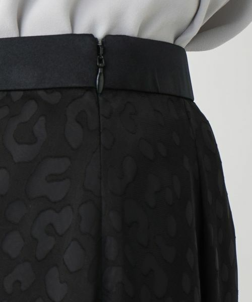 Leilian / レリアン ミニ・ひざ丈スカート | レオパード柄フレアスカート | 詳細4