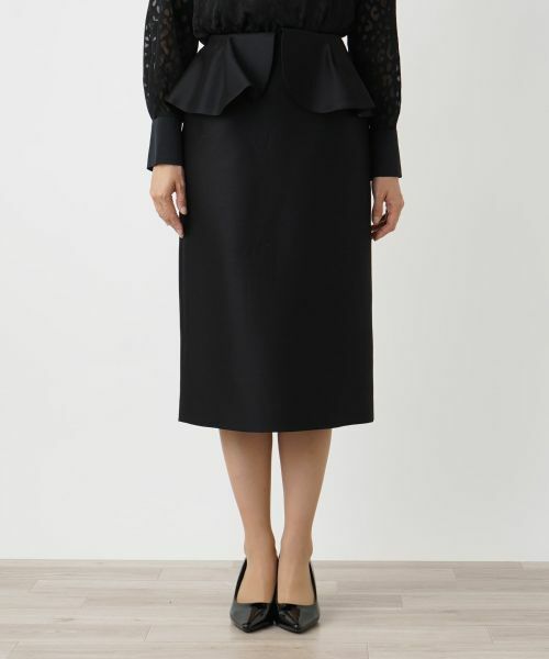 Leilian / レリアン ミニ・ひざ丈スカート | ウエストフリルタイトスカート | 詳細11