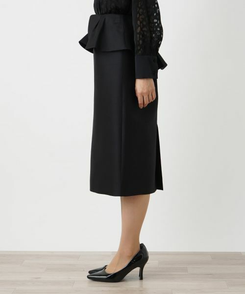 Leilian / レリアン ミニ・ひざ丈スカート | ウエストフリルタイトスカート | 詳細12