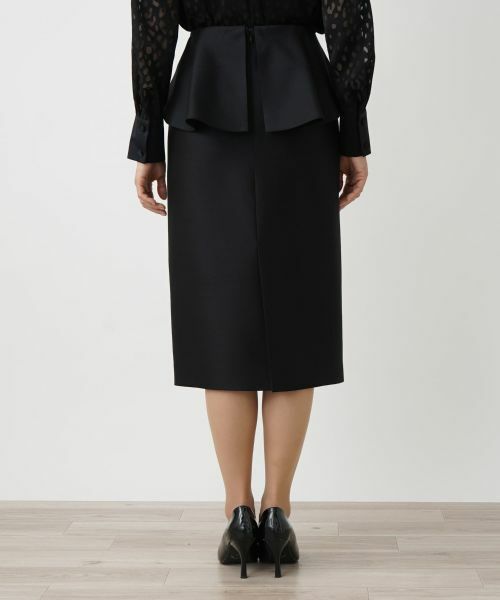 Leilian / レリアン ミニ・ひざ丈スカート | ウエストフリルタイトスカート | 詳細13