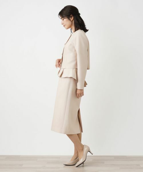 Leilian / レリアン ミニ・ひざ丈スカート | ウエストフリルタイトスカート | 詳細2