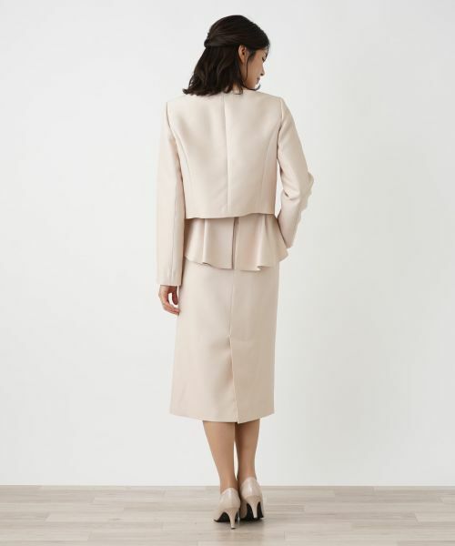 Leilian / レリアン ミニ・ひざ丈スカート | ウエストフリルタイトスカート | 詳細3