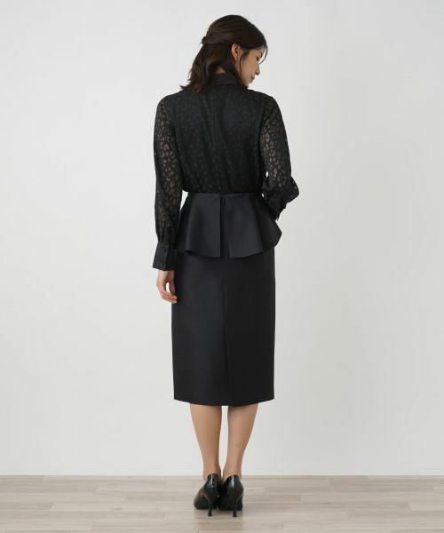 Leilian / レリアン ミニ・ひざ丈スカート | ウエストフリルタイトスカート | 詳細8