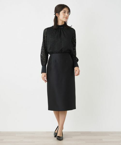 Leilian / レリアン ミニ・ひざ丈スカート | ウエストフリルタイトスカート | 詳細9