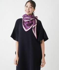 G169 新品未使用 カード付 カルティエ シルク100% スカーフ レディース □新品□未使用□ Cartier カルティエ パンテール シルク100