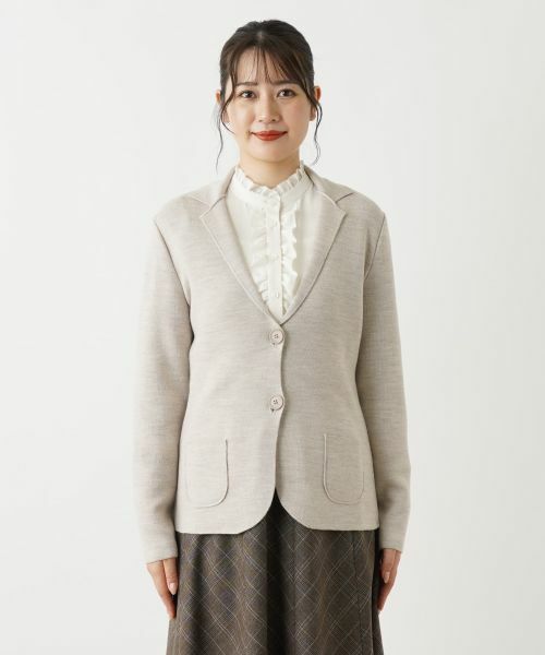 Leilian / レリアン カーディガン・ボレロ | ニットテーラードジャケット | 詳細8