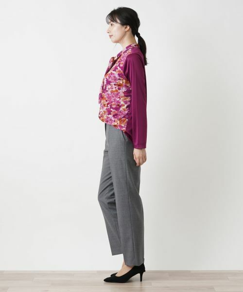 Leilian / レリアン シャツ・ブラウス | フラワー柄ボウタイブラウス | 詳細6