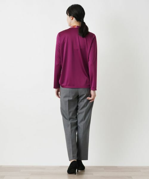 Leilian / レリアン シャツ・ブラウス | フラワー柄ボウタイブラウス | 詳細7