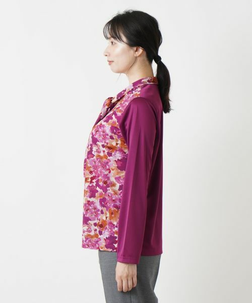 Leilian / レリアン シャツ・ブラウス | フラワー柄ボウタイブラウス | 詳細9