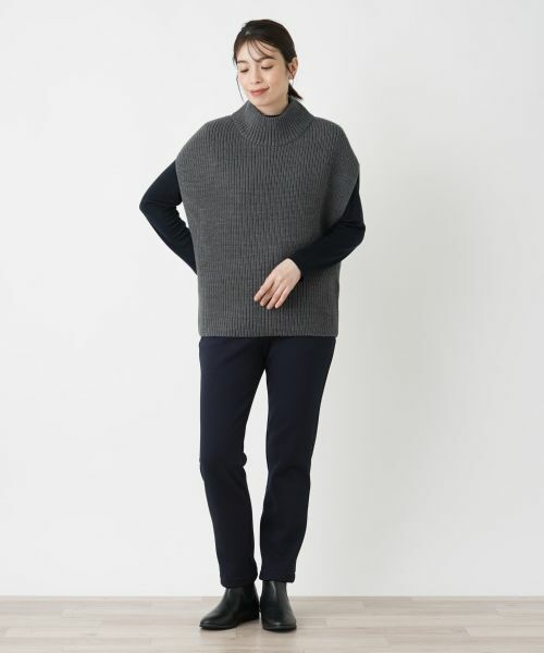 Leilian / レリアン テーラードジャケット | ハイネックニットベスト | 詳細1