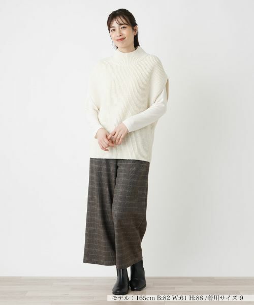 Leilian / レリアン テーラードジャケット | ハイネックニットベスト | 詳細4