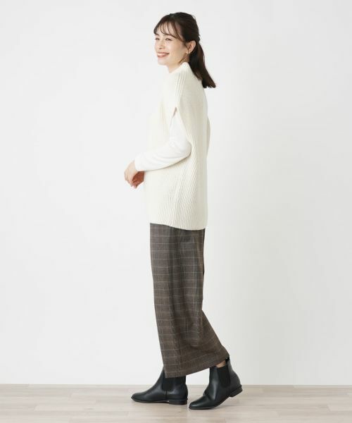 Leilian / レリアン テーラードジャケット | ハイネックニットベスト | 詳細5