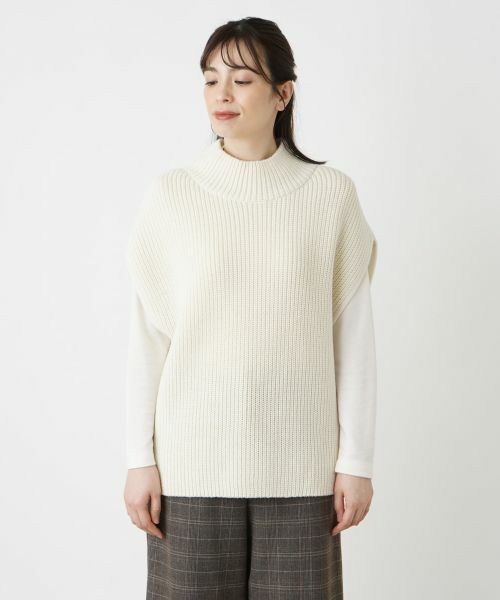 Leilian / レリアン テーラードジャケット | ハイネックニットベスト | 詳細7