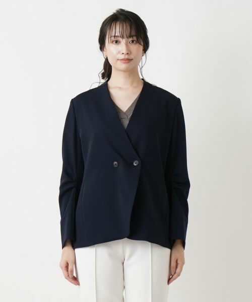 Leilian / レリアン テーラードジャケット | ノーカラージャケット | 詳細8