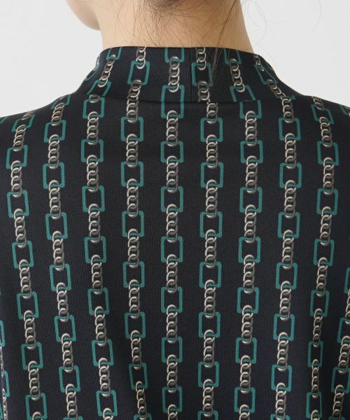 Leilian / レリアン カットソー | チェーン柄ハイネックカットソー | 詳細12