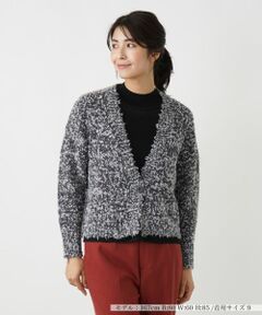 Leilian / レリアン カーディガン・ボレロ | ブークレーVネックカーディガン【Leilian WHITE LABEL】