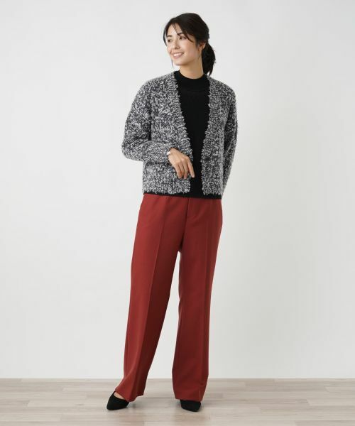 Leilian / レリアン カーディガン・ボレロ | ブークレーVネックカーディガン【Leilian WHITE LABEL】 | 詳細1