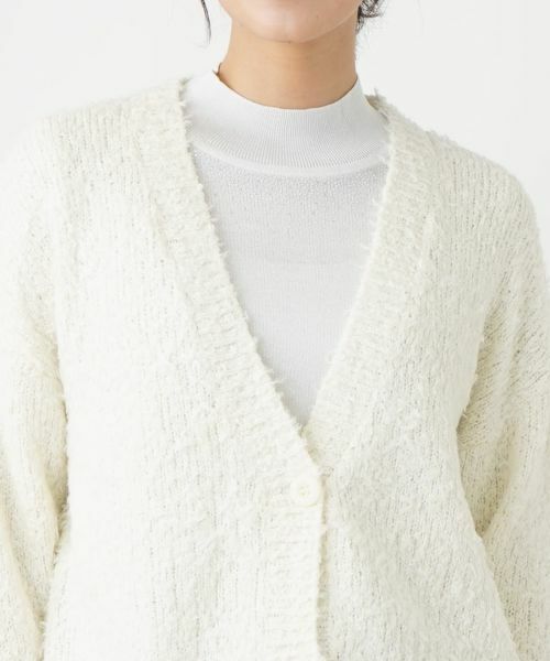 Leilian / レリアン カーディガン・ボレロ | ブークレーVネックカーディガン【Leilian WHITE LABEL】 | 詳細12