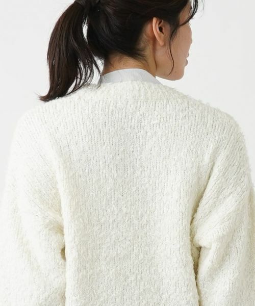 Leilian / レリアン カーディガン・ボレロ | ブークレーVネックカーディガン【Leilian WHITE LABEL】 | 詳細13