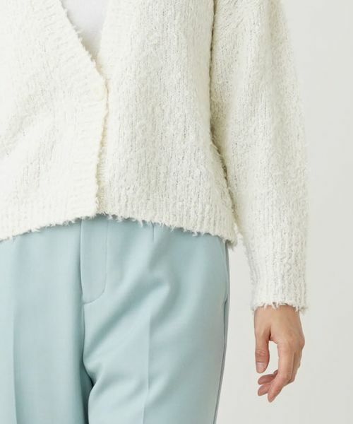 Leilian / レリアン カーディガン・ボレロ | ブークレーVネックカーディガン【Leilian WHITE LABEL】 | 詳細14