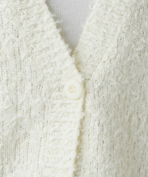Leilian / レリアン カーディガン・ボレロ | ブークレーVネックカーディガン【Leilian WHITE LABEL】 | 詳細15