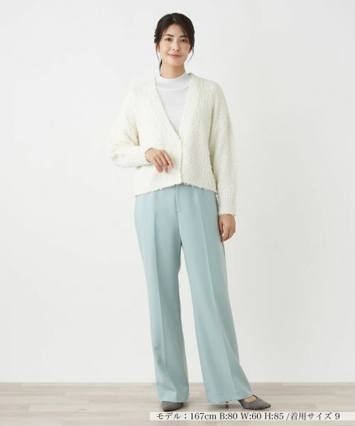 Leilian / レリアン カーディガン・ボレロ | ブークレーVネックカーディガン【Leilian WHITE LABEL】 | 詳細5