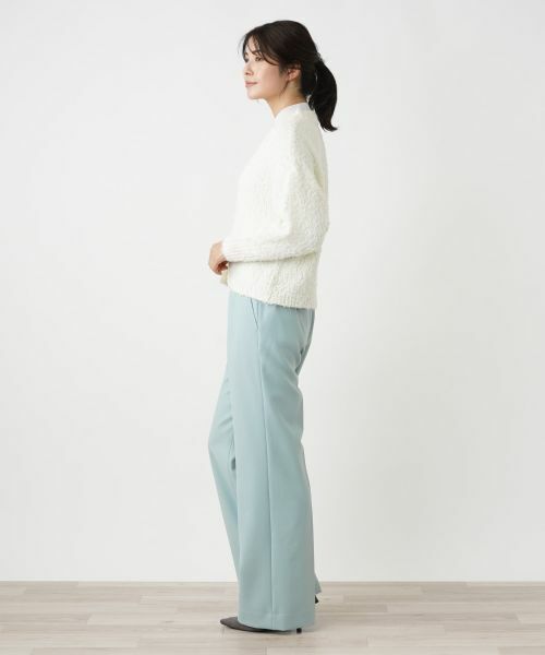 Leilian / レリアン カーディガン・ボレロ | ブークレーVネックカーディガン【Leilian WHITE LABEL】 | 詳細7