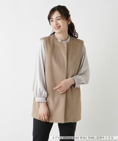 Leilian / レリアン テーラードジャケット | 切替ロングベスト【Leilian WHITE LABEL】